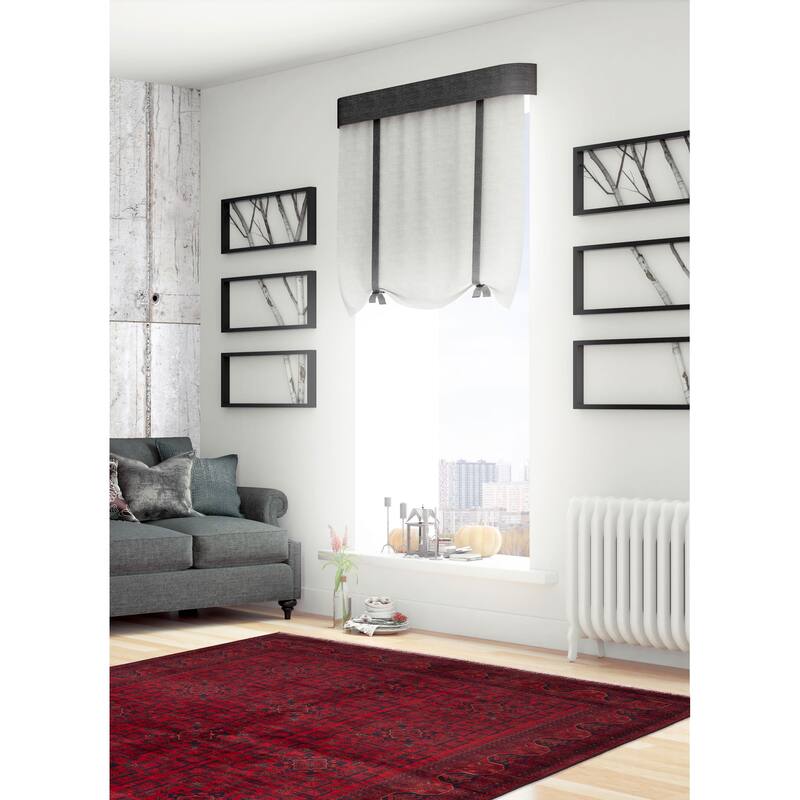 ECARPETGALLERY Hand-knotted Finest Khal Mohammadi Red Wool Rug - 5'8 x 7'9