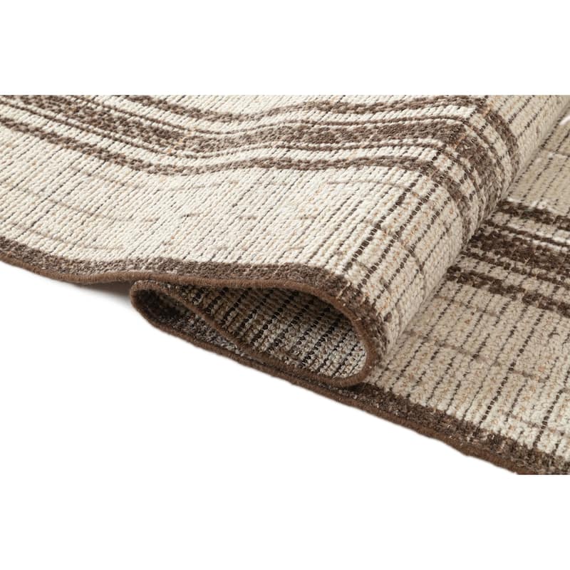 Terra by Obeetee Mesa Stripe Beige Rug
