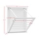 preview thumbnail 6 of 5, Danya B. Folding Wall Mounted Drying Rack - White