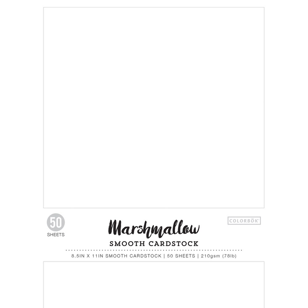 5 Colors//10 Each Colorbok 78lb Smooth Cardstock 8.5/"x11/" 50//pkg-vintage Whites