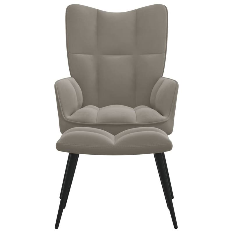 vidaXL Relaxing Chair multi colors Velvet