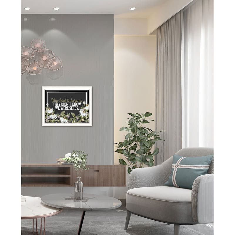 TrendyDecor4U Contemporary "We Were Seeds" Framed Print Wall Art