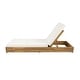 preview thumbnail 39 of 67, Christopher Knight Home - Ian Set of 4 Outdoor Chaise Lounge, Acacia Wood Adjustable Reclining & Water-Resistant Cushion