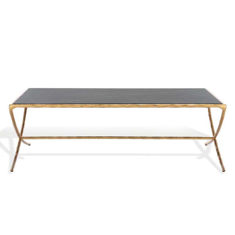 SAFAVIEH Couture Italia Rectangle Metal Coffee Table - 48 In. W x 28 In. D x 15 In. H - 48"W x 28"D x 15"H