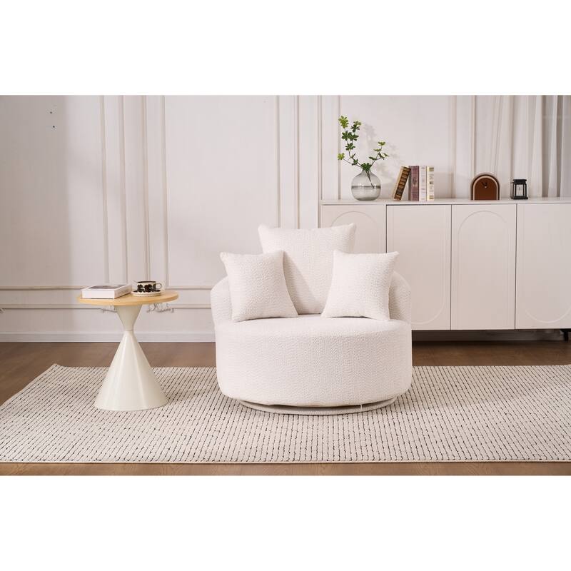 Single Seat Full Sponge Compression Swivel Chair Single Sofa