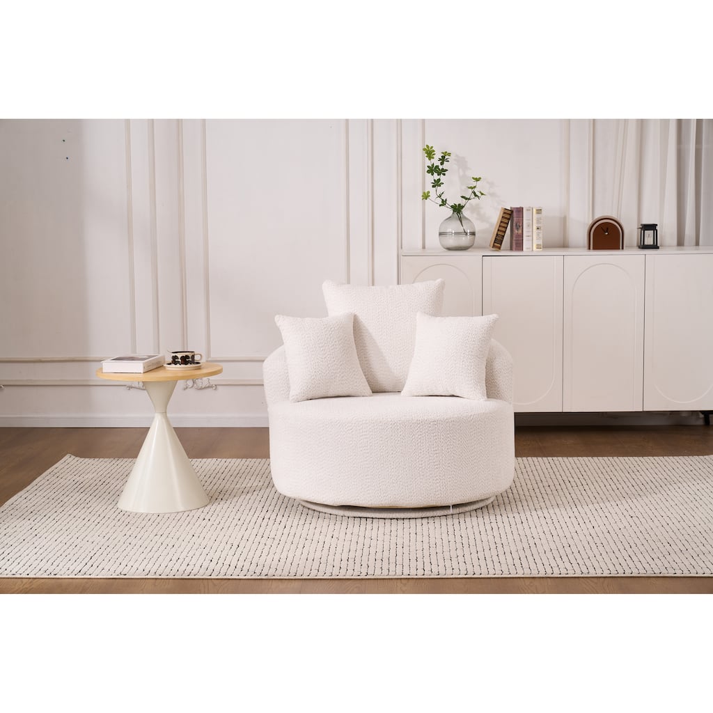 Single Seat Full Sponge Compression Swivel Chair Single Sofa