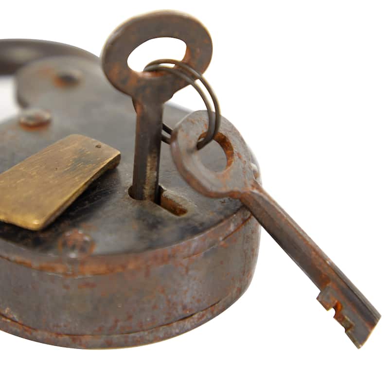 Bronze Metal Lock And Key