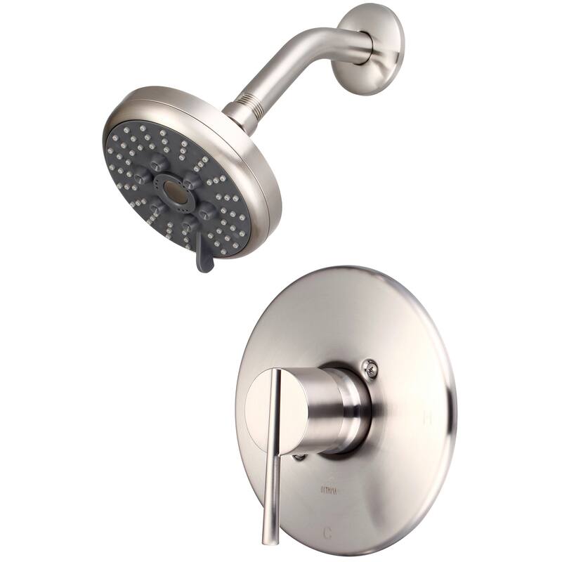 Pioneer Faucets i2v Tub and Shower Trim Package with 1.75 GPM Multi - Brushed Nickel