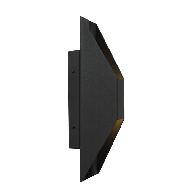 12 inch LED Wall Sconce - Black