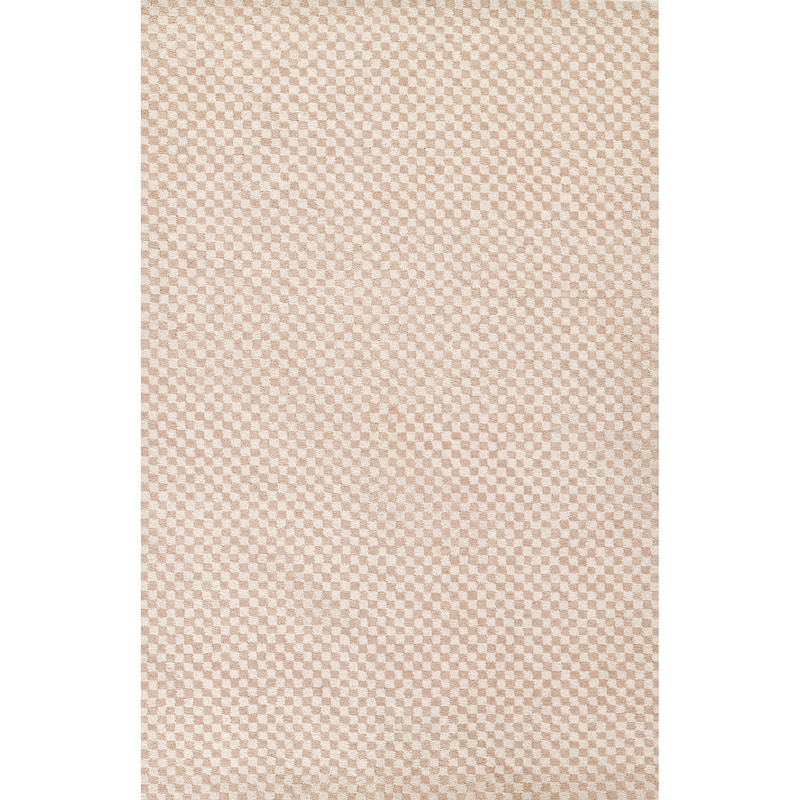 Momeni Charles Hand Tufted Wool Geometric Area Rug - Pink - 5' X 8'