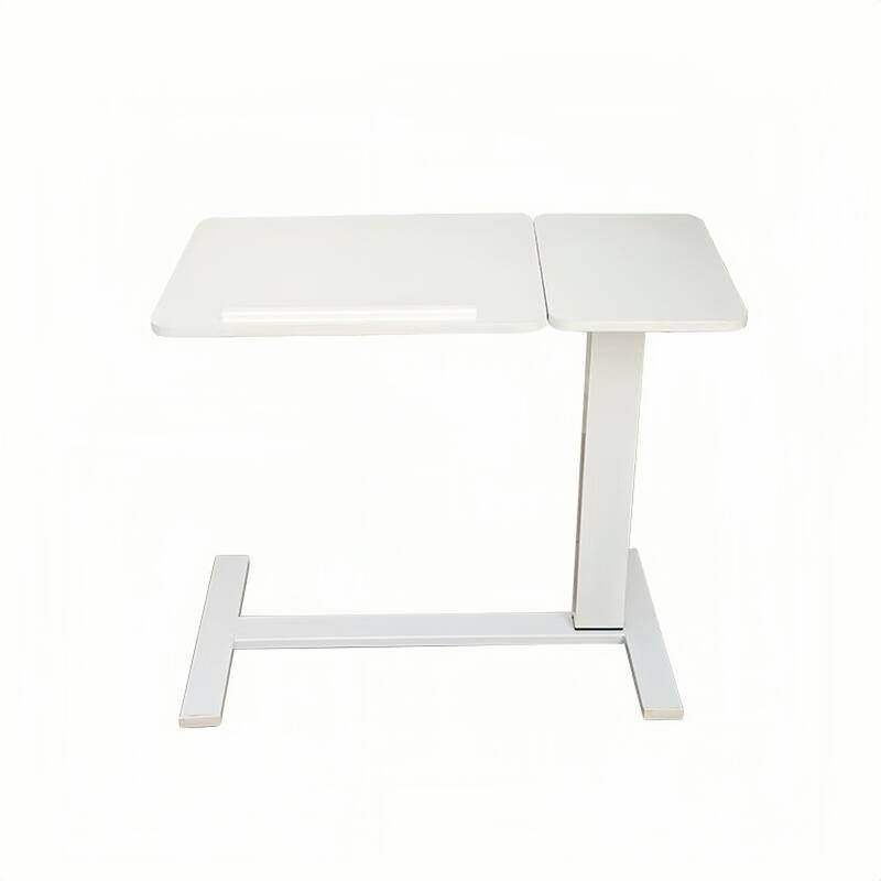 Bedside Table,Folding Overbed Bedside Desk Mobile Rolling Laptop Stand Tilting Table with Wheels Height Adjustable Tray Table