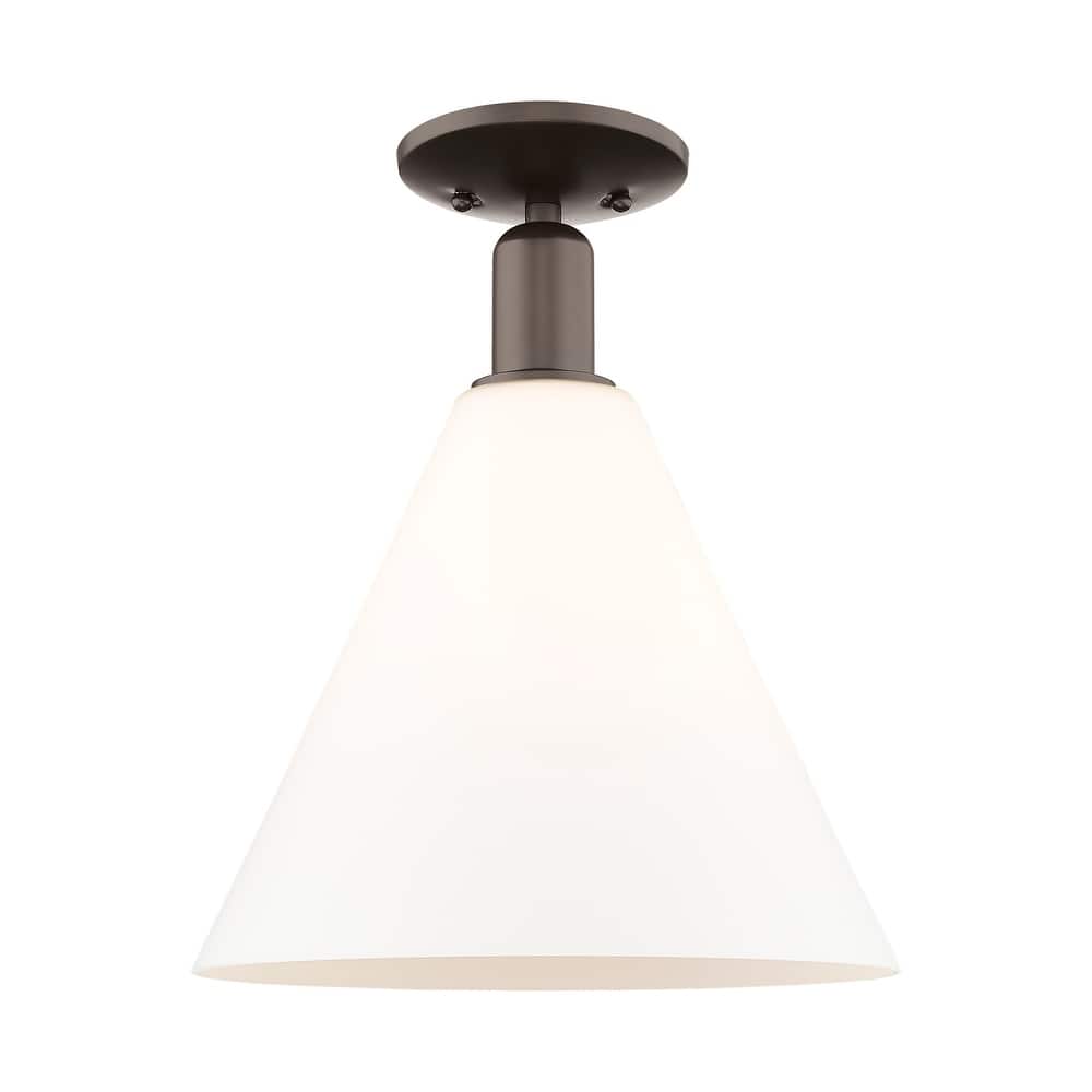 Innovations Lighting Endless Possibilities Arcadia - Berkshire Glass - 1 Light 12" Semi-Flush Mount