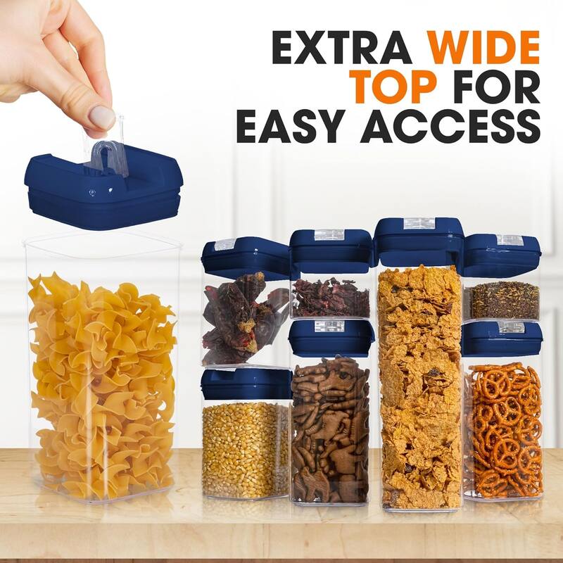 Cheer Collection 7-piece Stackable Airtight Food Storage Container Set