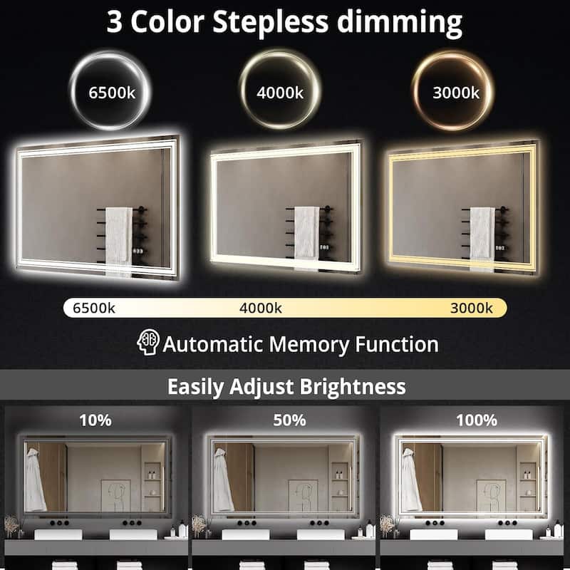 20x28 LED Bathroom Mirror with Lights