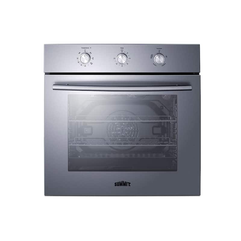 Summit SGW243 24" Wide 2.3 Cu. Ft. Single Oven with Rotisserie - Stainless Steel