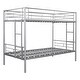 preview thumbnail 8 of 13, Kid Bed Frame Durable Metal Twin Over Twin Bunk Bed with Anti-Noise Design