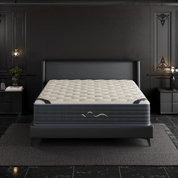 slide 2 of 15, SweDrea 12 in. Luxurious Double-Sided Hybrid Mattress – Medium/Firm with CertiPUR-US, SGS and OEKO-TEX