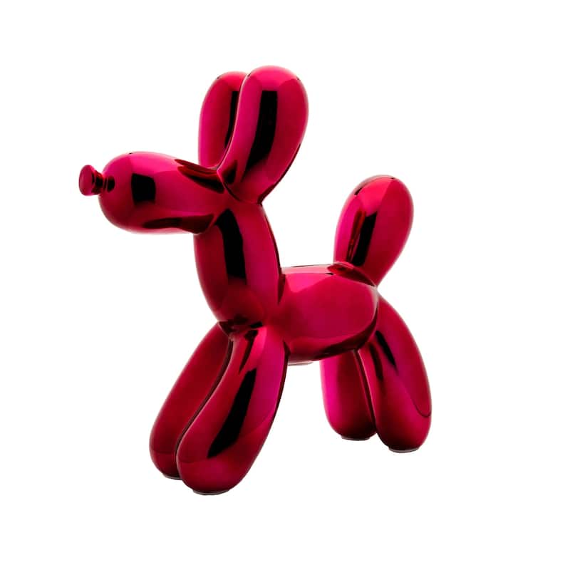 Interior Illusions Plus Plum Ceramic Dog Piggy Bank - 12" tall