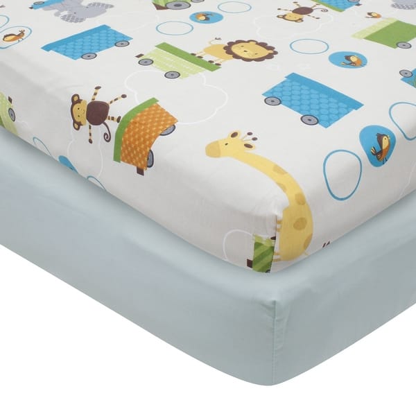 Shop Bedtime Originals Choo Choo Safari Animal Train 7 Piece Baby