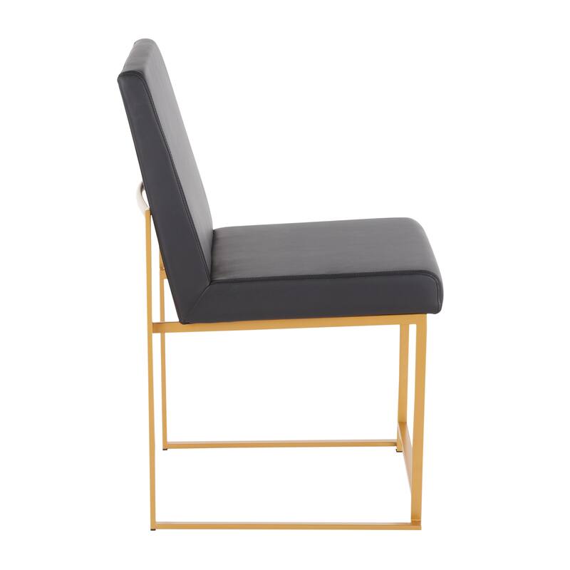 Silver Orchid Forrest Gold High Back Dining Chair - Set of 2