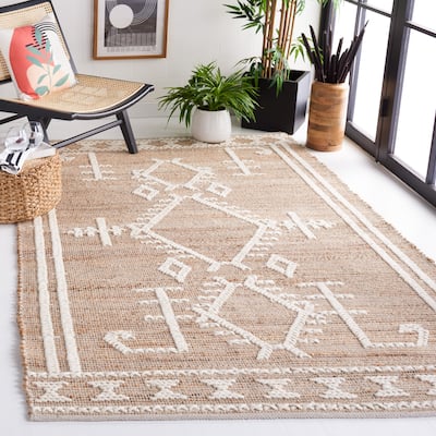 SAFAVIEH Handmade Flatweave Natural Fiber Kaydence Jute & Wool