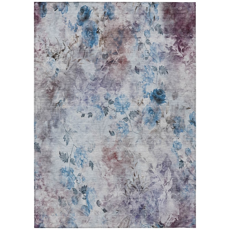 HomeRoots Floral Transitional Rectangle Outdoor Rug