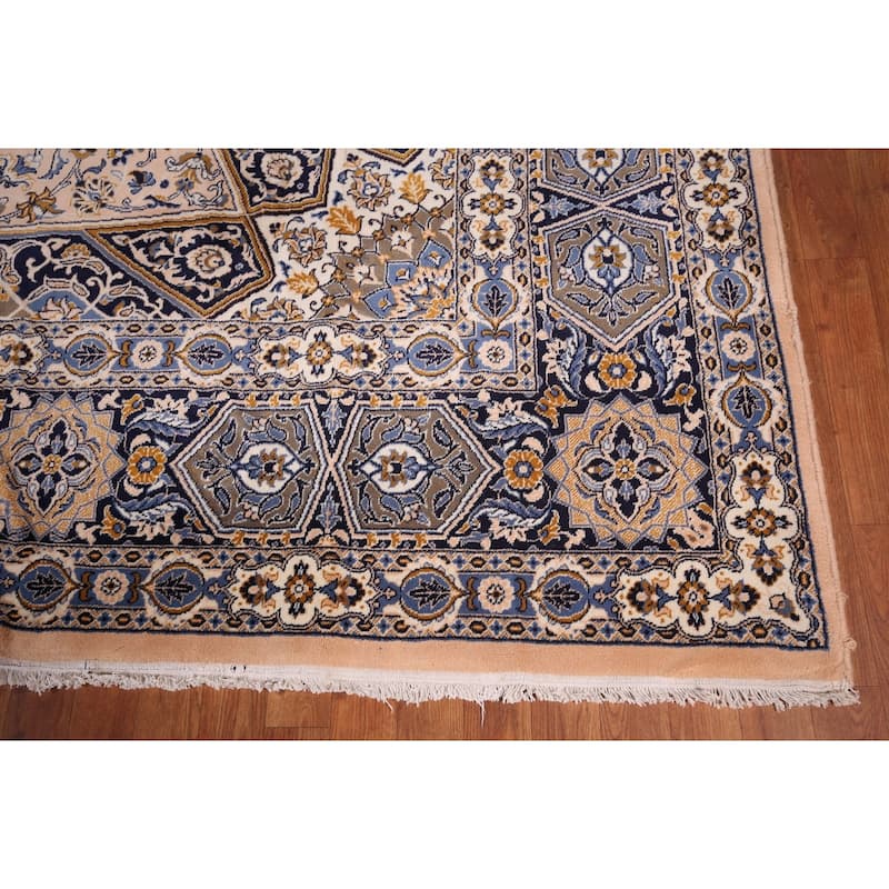 Animals Design Geometric Kashan Turkish Area Rug Machine Made Carpet - 9'7" x 12'11"
