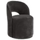 preview thumbnail 1 of 18, Harjo Velvet Upholstered Swivel Accent Chair Charcoal Grey