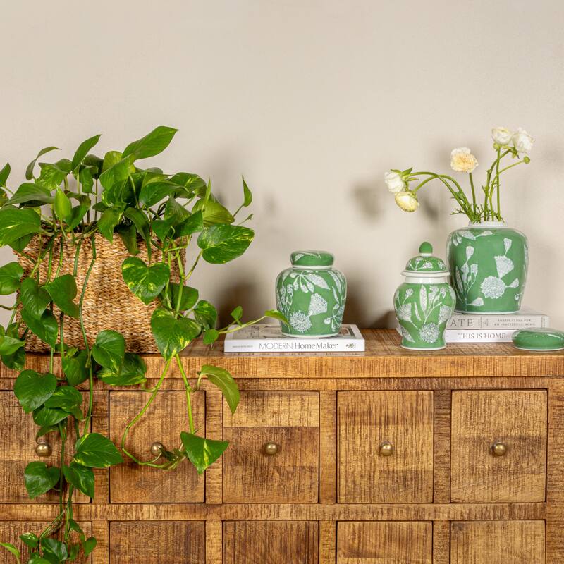 Ceramic Ginger Jar with Lid