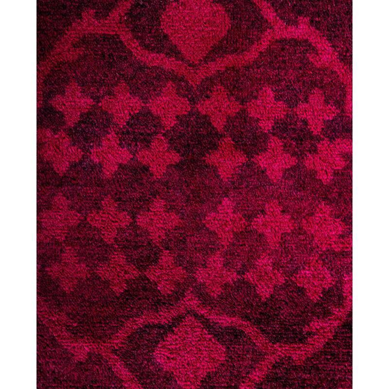 Overdyed One-of-a-Kind Hand-Knotted Area Rug - Pink - 6' 1" x 9' 5"