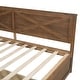 preview thumbnail 6 of 6, Twin Size Wood Daybed with 2 Drawers, Sofa Bed Frame with X-Shaped Design Guardrail for Kids Boys Adults, Brown -2 Drawers