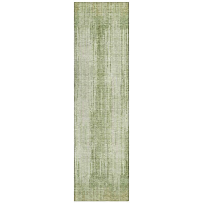 Machine Washable Indoor/ Outdoor Chantille Abstract Ombre Rug