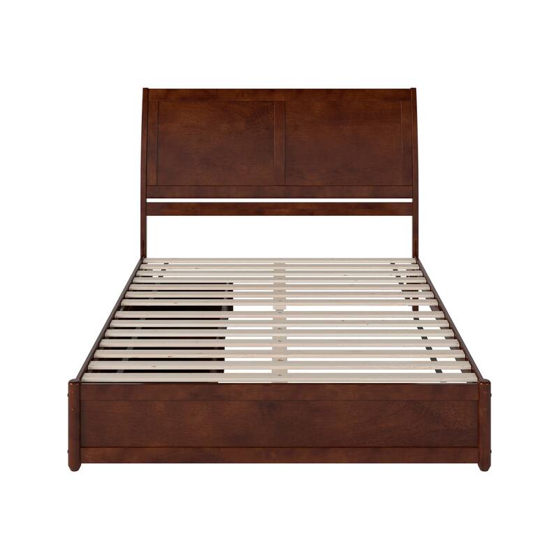 Andorra Platform Bed with Panel Footboard and Storage Drawers