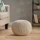 preview thumbnail 7 of 62, Moro Handcrafted Modern Cotton Pouf by Christopher Knight Home