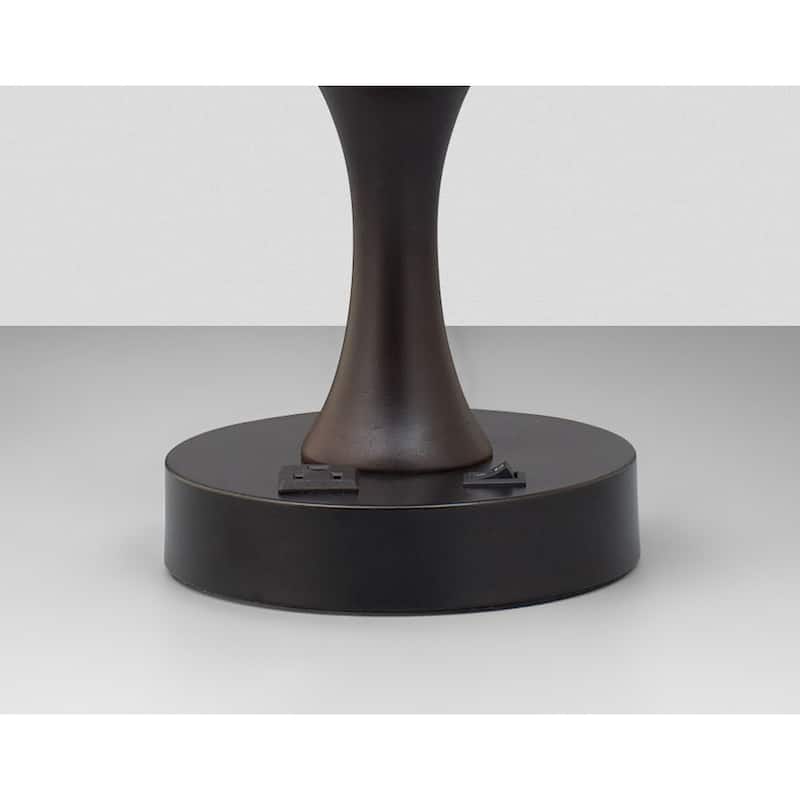 30 in. Black/Expresso Table Lamp