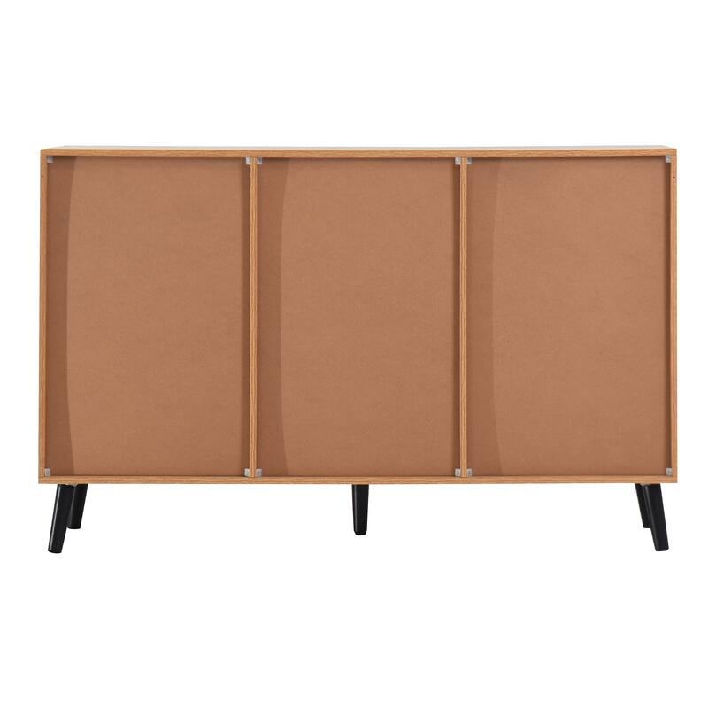 Sideboard Buffet Cabinet with 3 Drawers and 2 Doors