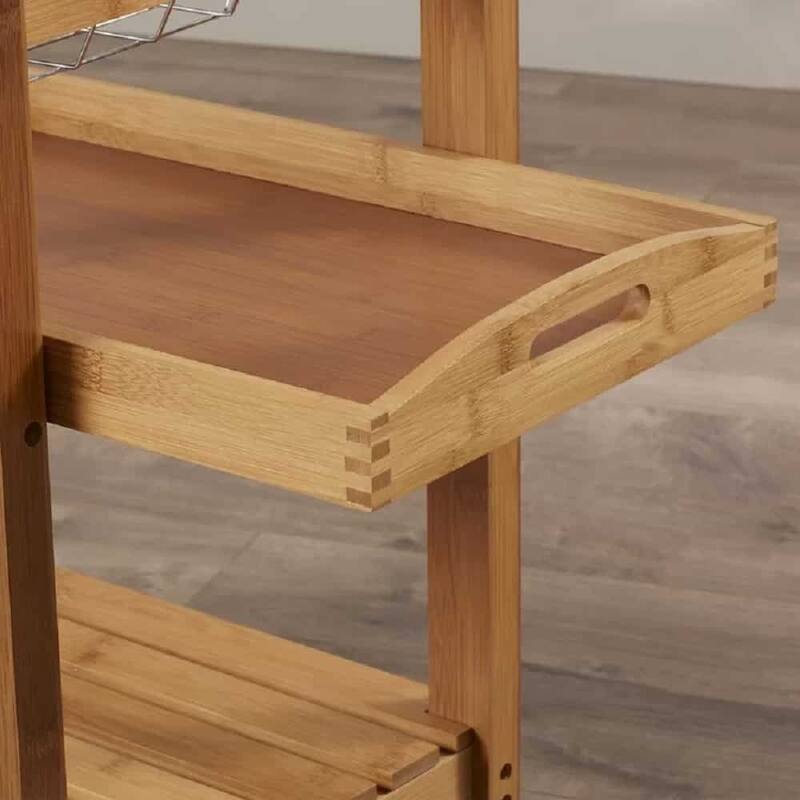 Aya Bamboo Kitchen Cart