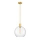 preview thumbnail 4 of 3, Margo 1 Light 13.75 inch Olde Brass Pendant Light