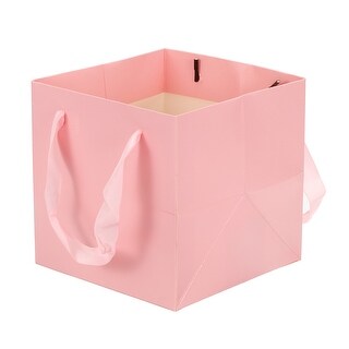 PATIKIL 16x16x16cm Papier Ligné Sac avec Poignée, 12 Paquet Bouquet