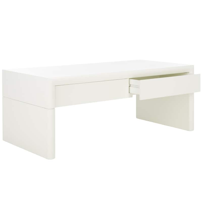SAFAVIEH Home Collection Rune Coffee Table W/ Drawers - 47" L x 24" D x 20" H