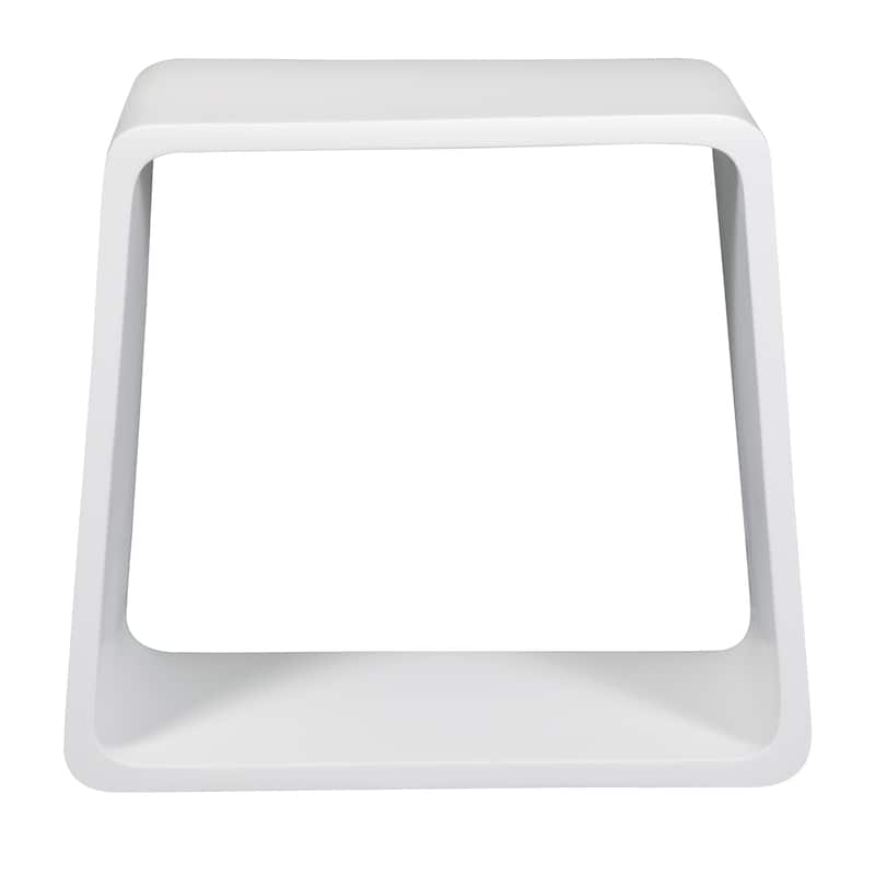 ALFI brand ABST55 White Matte Solid Surface Resin Bathroom / Shower Stool