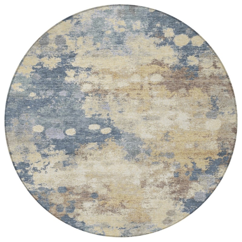 HomeRoots Abstract Transitional Rectangle Outdoor Rug