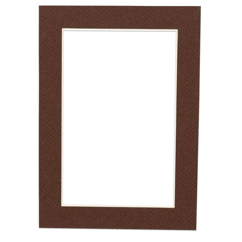 11x15 Mat Bevel Cut for 8.5x11 Photos - Acid Free Chocolate Brown Precut Matboard - For Pictures, Photos, Framing