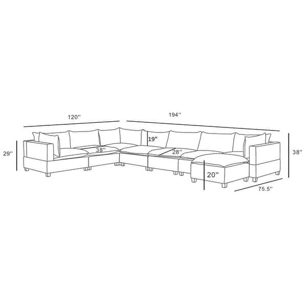 Madison Modular Sectional Sofa Chaise - - 32004404