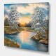 preview thumbnail 2 of 6, Designart "Birches In The Autumn Woods" Lake House Canvas Wall Art Print