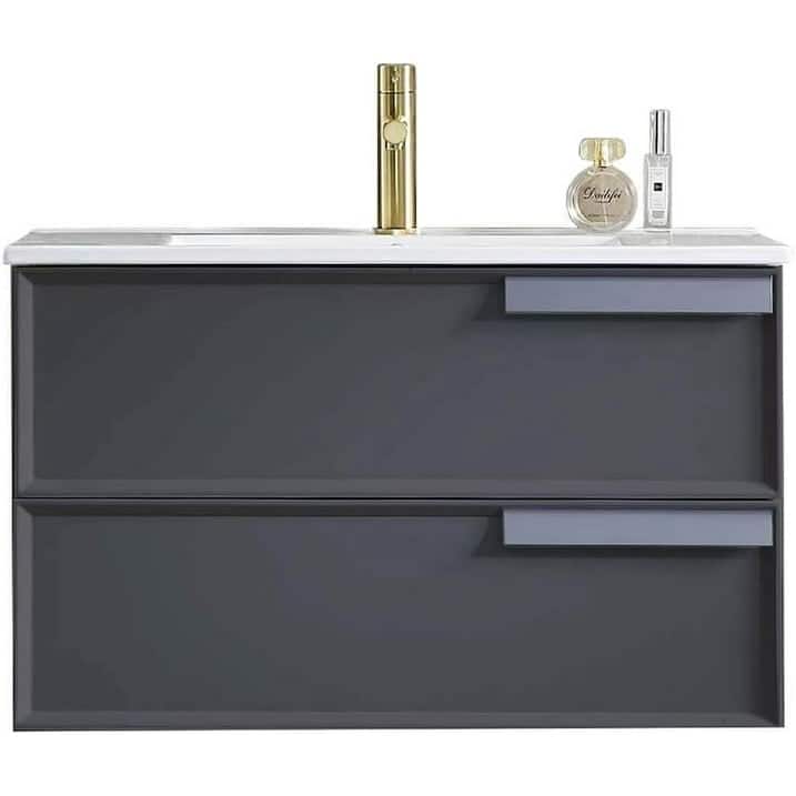 Blossom 30-Inch Bathroom Vanity with Ceramic Sink for Small Bathrooms