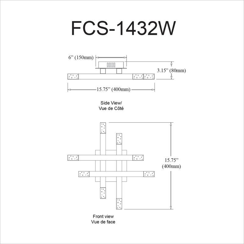 Wall Sconce Lighting - Chrome Finish, Acrylic Diffuser, 32W, Dimmable, Modern Wall Lamp - 3.25