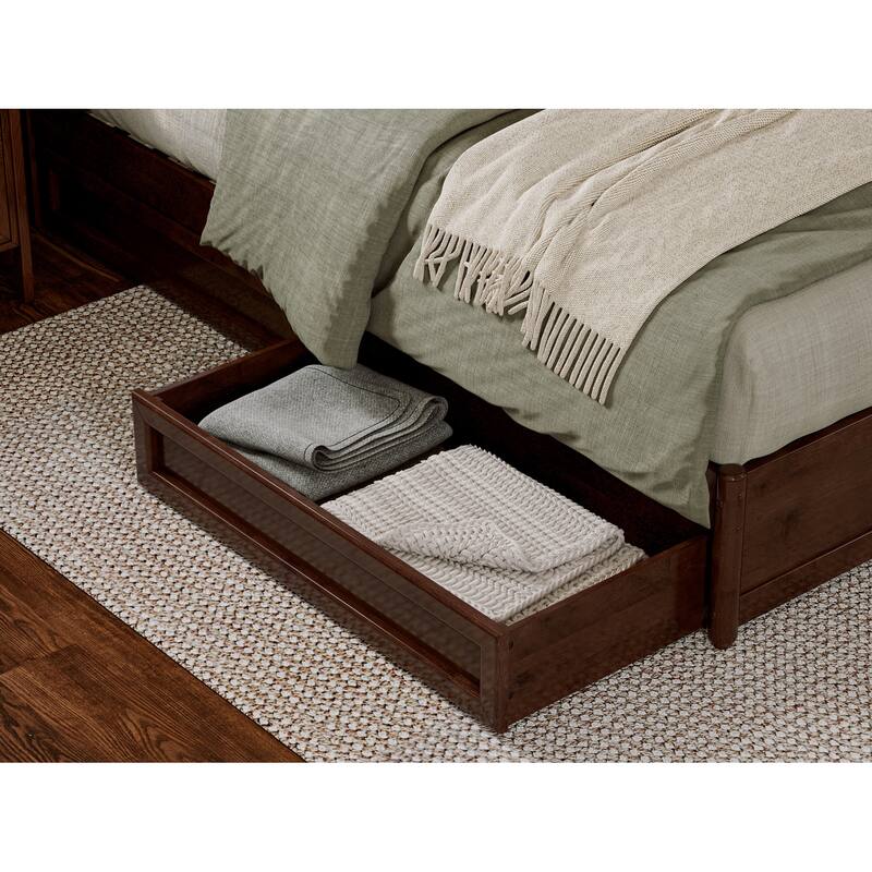 Andorra Platform Bed with Panel Footboard and Storage Drawers