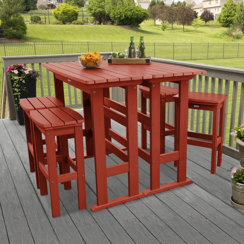 Lehigh 6-Piece Outdoor Balcony Set - Bar-height