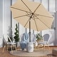 preview thumbnail 58 of 76, 9-ft Patio Market Umbrella with Tilting Pole, Waterproof & Breathable Canopy